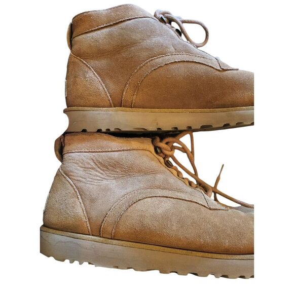 UGG Bethany Chukka Boots Women's 8 Chestnut Suede Leather Sheepskin Lined - Picture 2 of 5